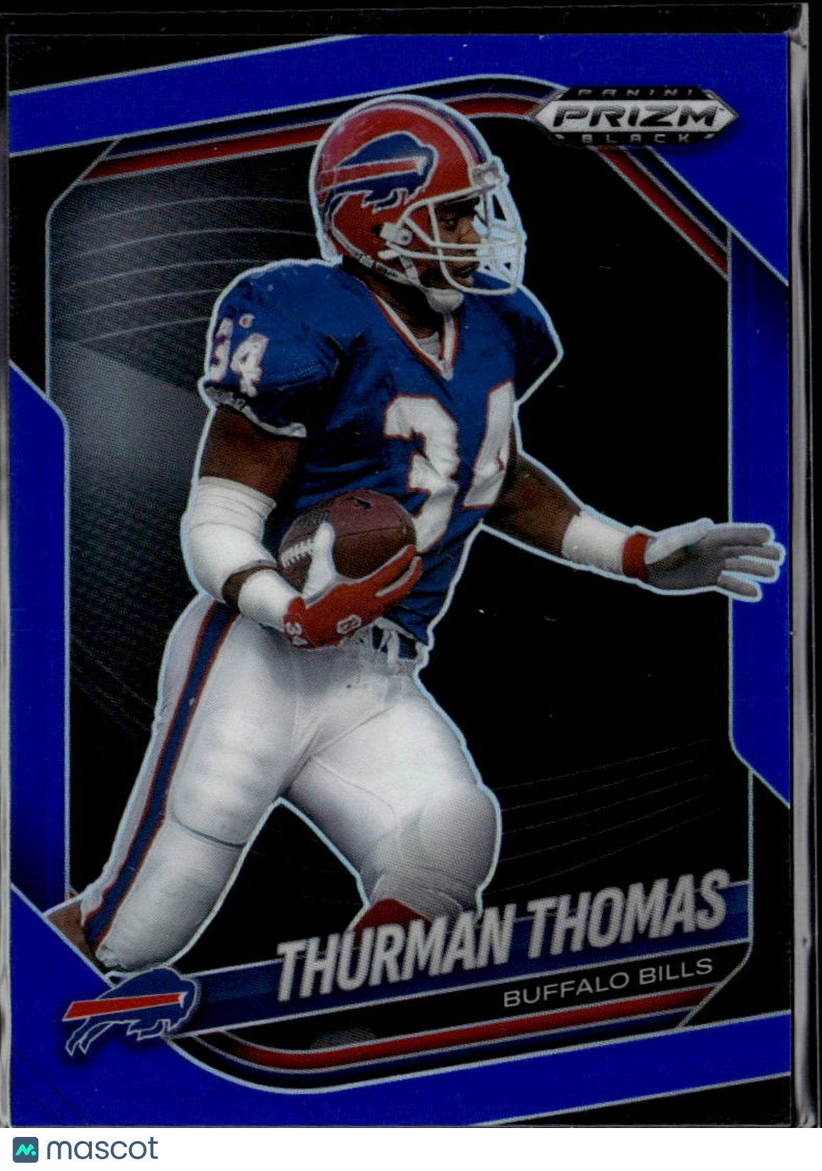 Thurman Thomas 2025 Prizm Black Blue Prizm 126/199 Buffalo Bills