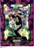 Jake Haener 2023 Prizm Purple Ice Prizm Rookie RC /225 New Orleans Saints