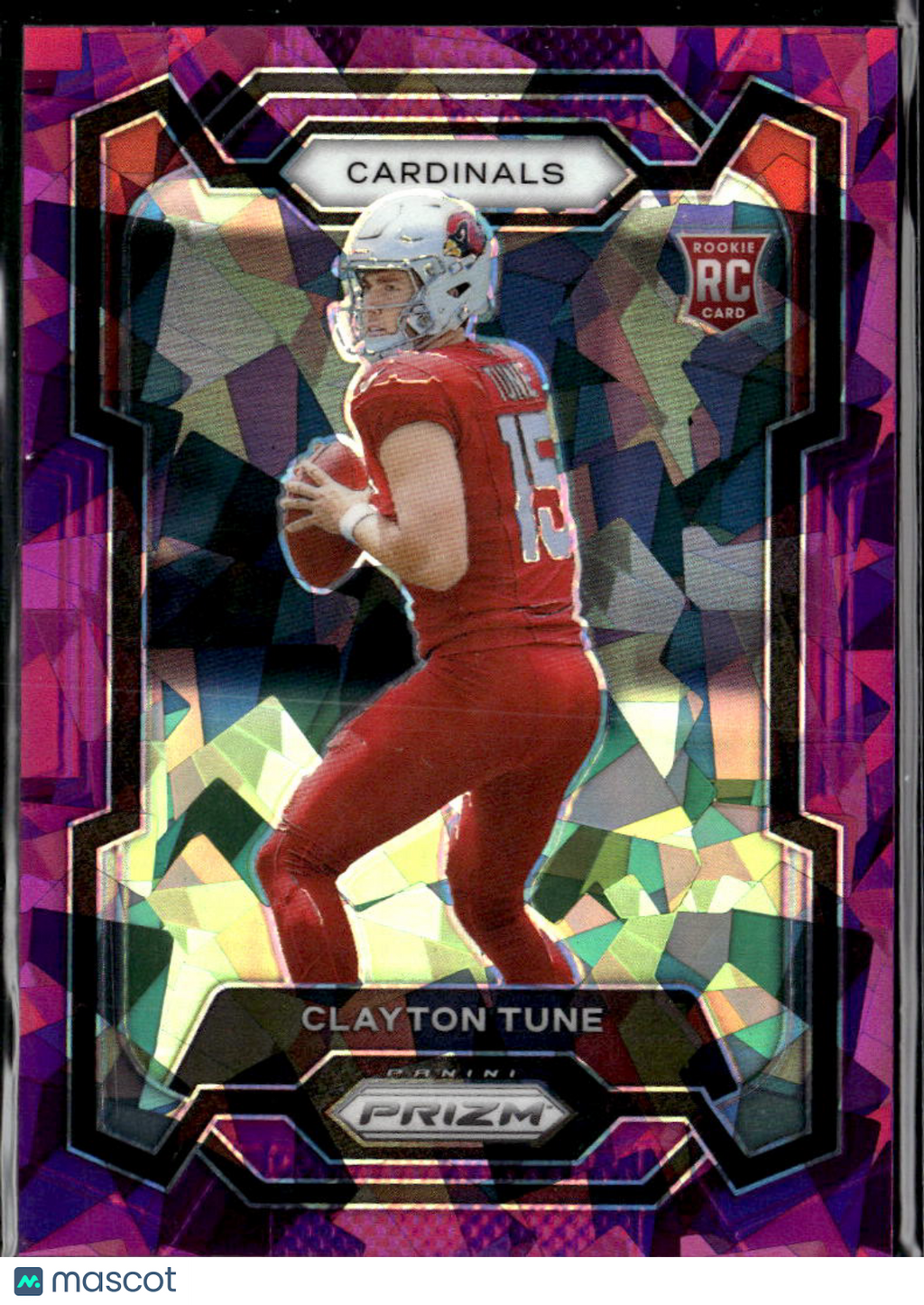 Clayton Tune 2023 Prizm Purple Ice Prizm Rookie RC /225 Arizona Cardinals