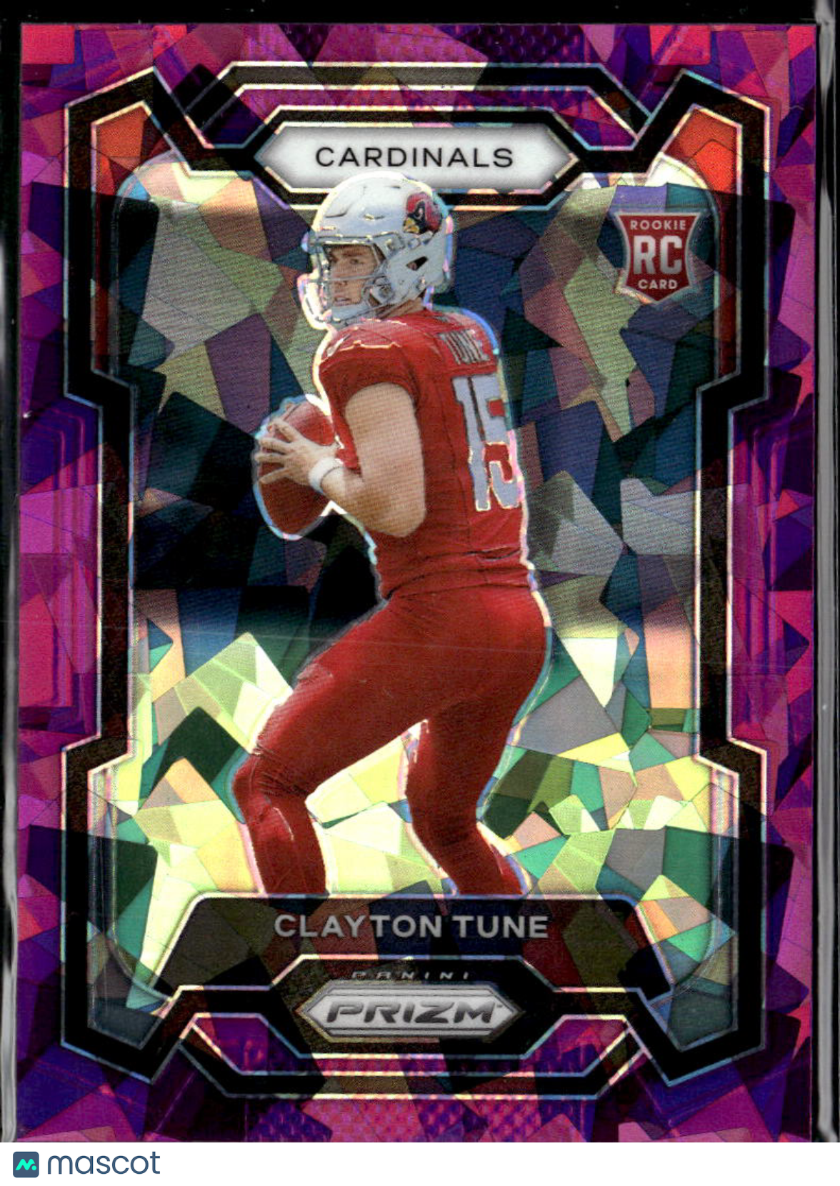 Clayton Tune 2023 Prizm Purple Ice Prizm Rookie RC /225 Arizona Cardinals