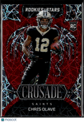 Chris Olave 2022 Rookies & Stars Crusade RC Red Prizm /80 New Orleans Saints
