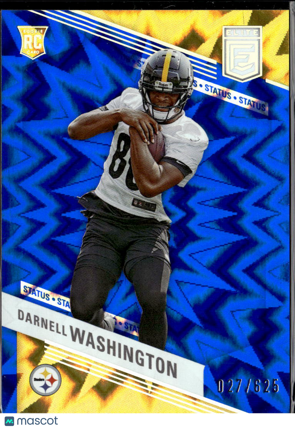 Darnell Washington 2023 Elite Blue Status Rookie RC 27/625 Pittsburgh Steelers