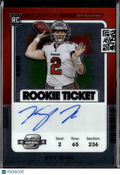 Kyle Trask 2022 Contenders Optic Auto Autograph RC Tampa Bay Buccaneers
