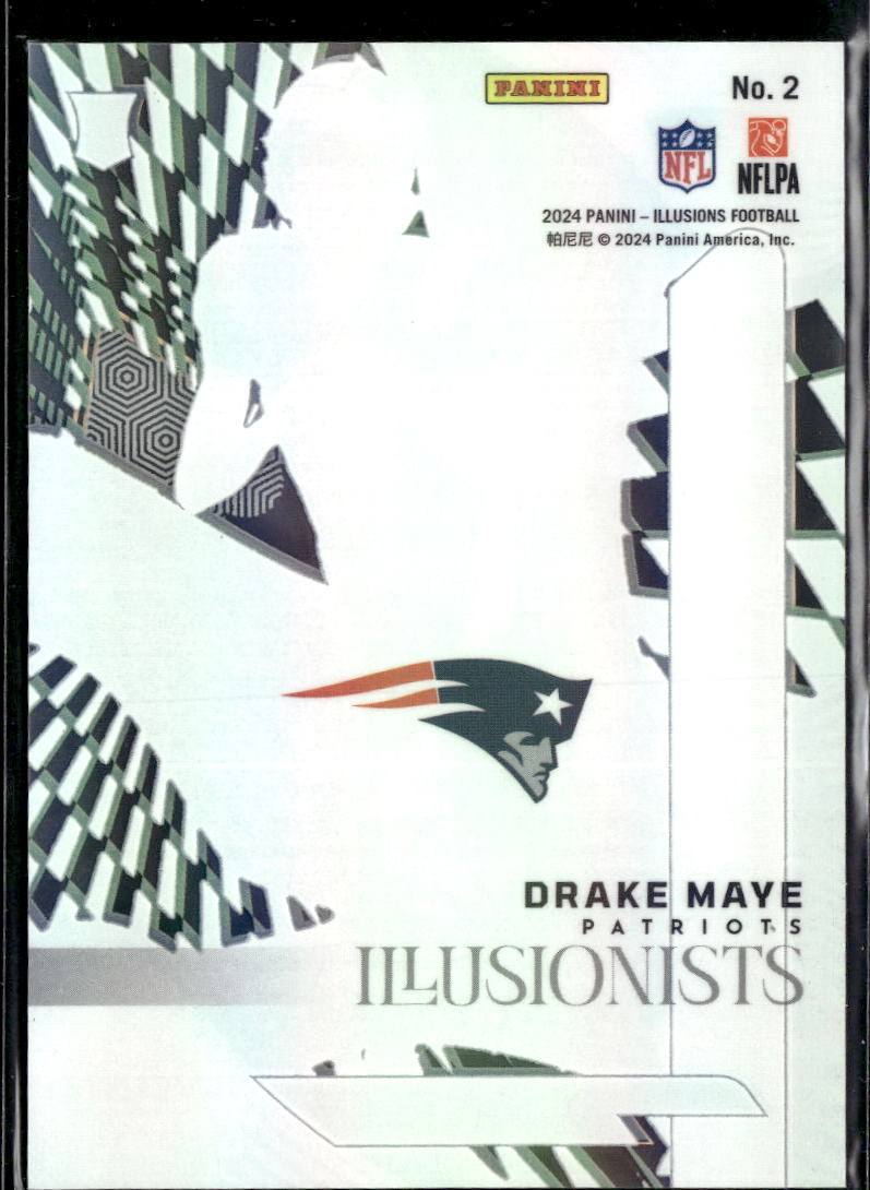 Drake Maye 2024 Illusions Illusionists Holo Rookie RC New England Patriots