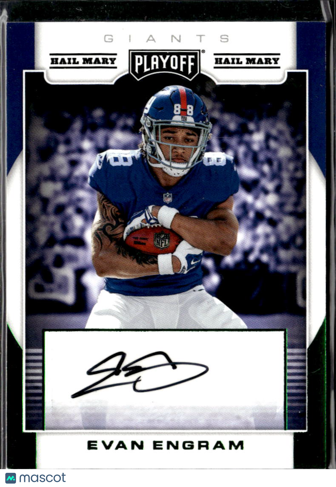 Evan Engram 2017 Playoff Hail Mary Auto Autograph RC Rookie New York Giants
