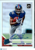 Darius Slayton 2019 Optic Rated Rookie Auto Autograph RC /99 New York Giants