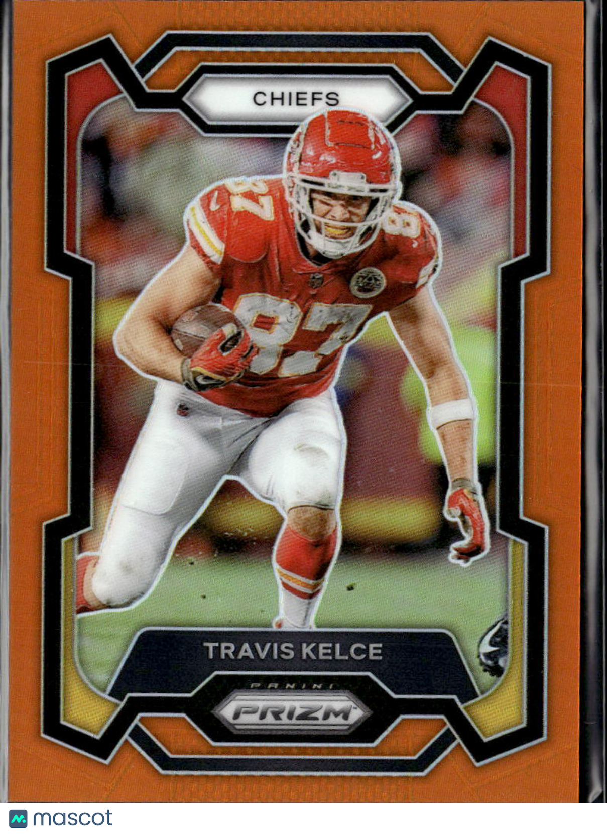 Travis Kelce 2023 Prizm Orange Prizm 24/249 Kansas City Chiefs