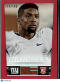 Odell Beckham Jr. 2014 Panini Score Hot Rookies RC Red /149 New York Giants