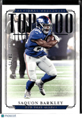 Saquon Barkley 2018 National Treasures Top 100 Rookie RC 20/75 Eagles NY Giants