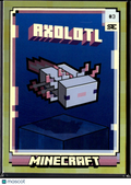Axolotl 2025 Panini Minecraft Special Edition GOLD 21/50 #3