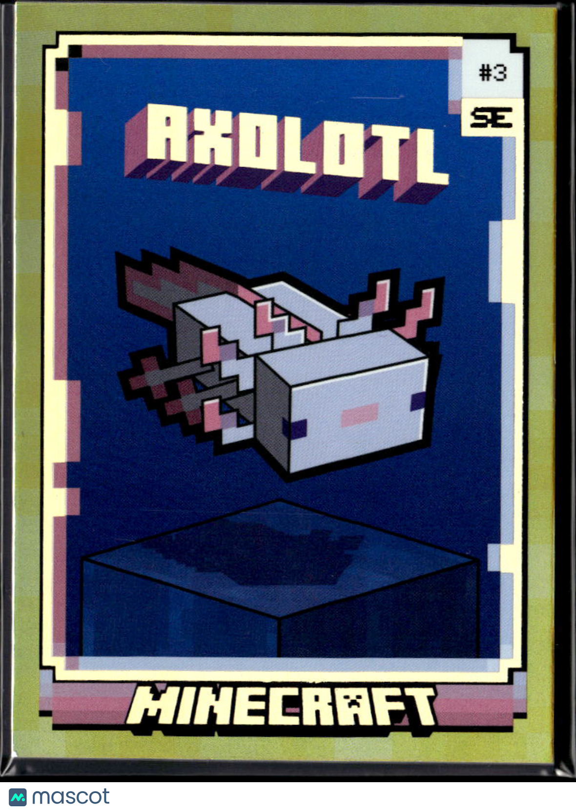 Axolotl 2025 Panini Minecraft Special Edition GOLD 21/50 #3