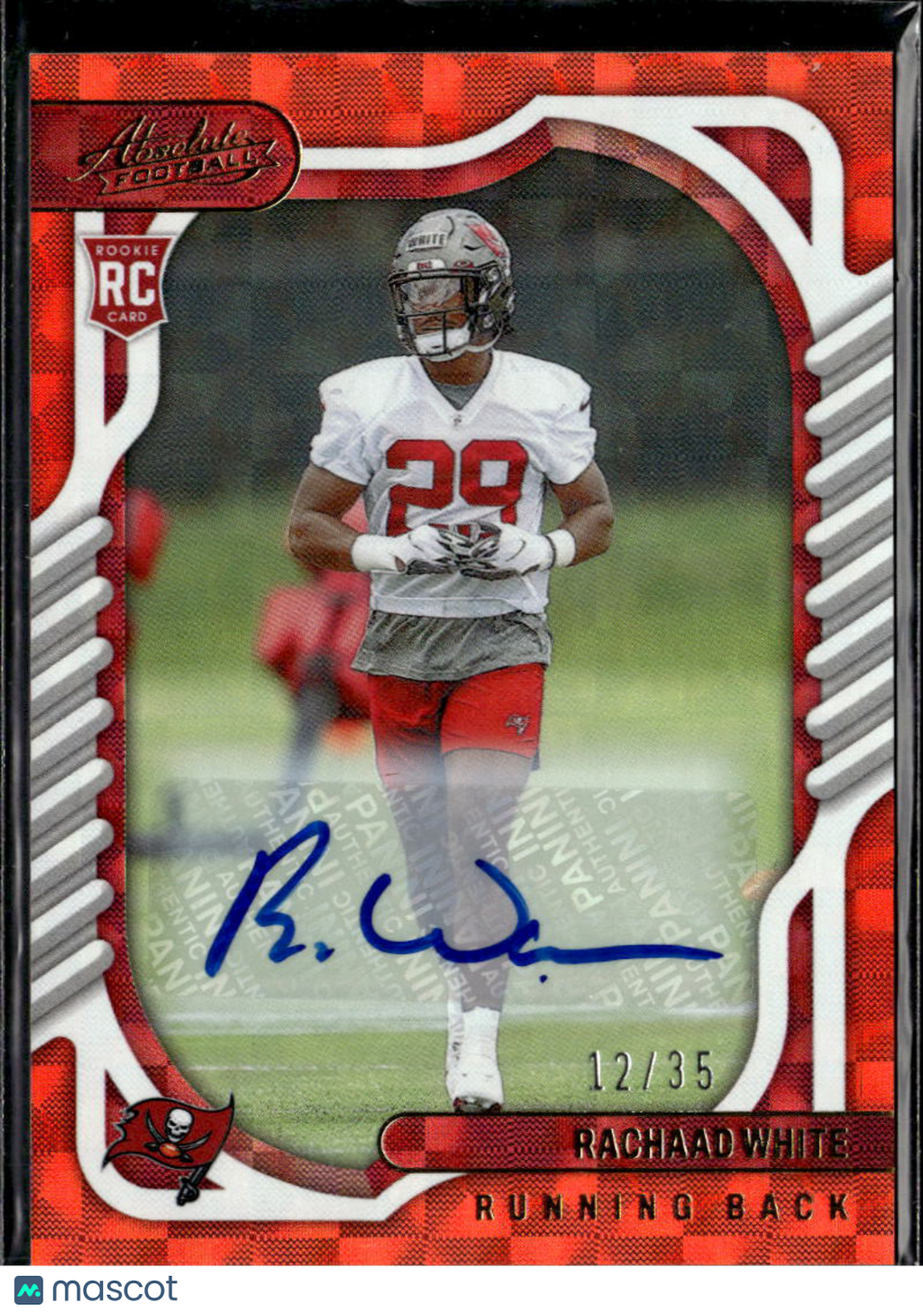 Rachaad White 2022 Absolute Auto Autograph RC 12/35 Tampa Bay Buccaneers