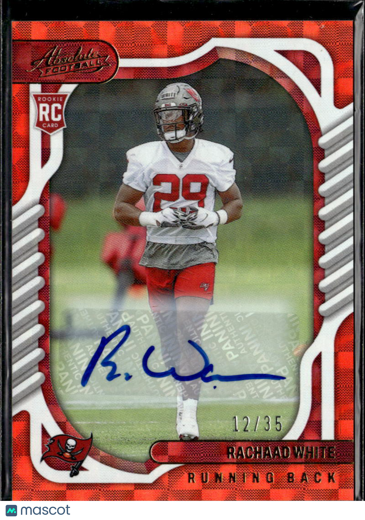 Rachaad White 2022 Absolute Auto Autograph RC 12/35 Tampa Bay Buccaneers