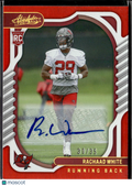 Rachaad White 2022 Absolute Auto Autograph RC 30/35 Tampa Bay Buccaneers