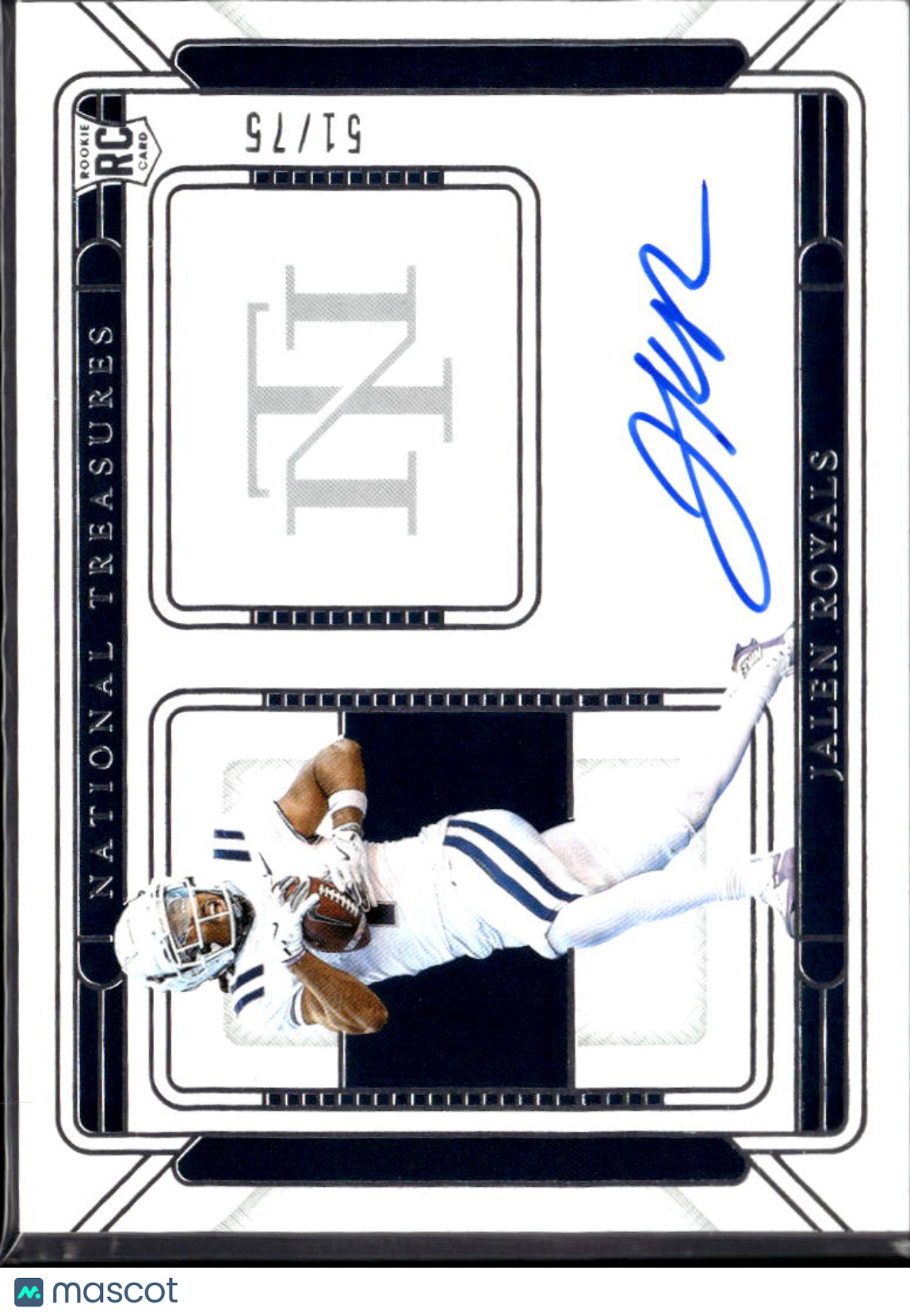 Jalen Royals 2025 National Treasures Auto Autograph RC Utah State 51/75