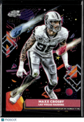Maxx Crosby 2025 Topps Chrome Cosmic Black Refractor 8/10 Las Vegas Raiders