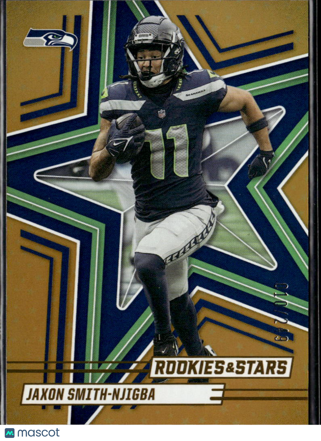 Jaxon Smith-Njigba 2025 Rookies & Stars Orange 10/249 Seattle Seahawks