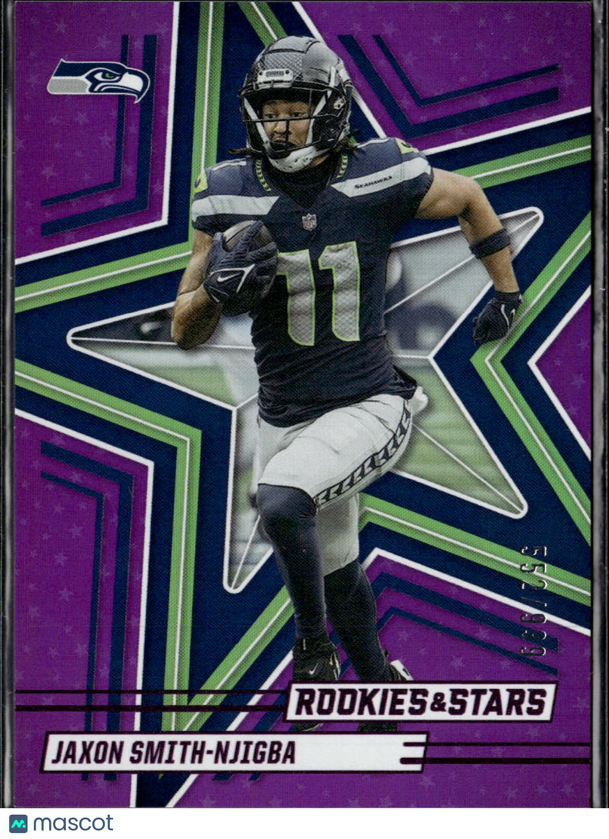 Jaxon Smith-Njigba 2025 Rookies & Stars Purple 552/999 Seattle Seahawks