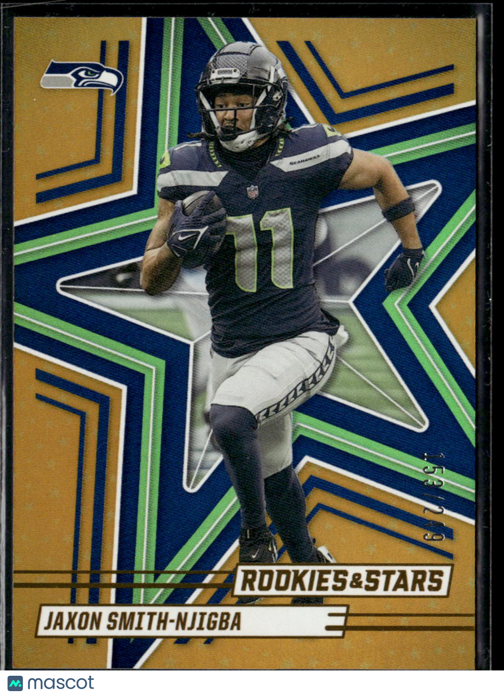 Jaxon Smith-Njigba 2025 Rookies & Stars Orange 153/249 Seattle Seahawks