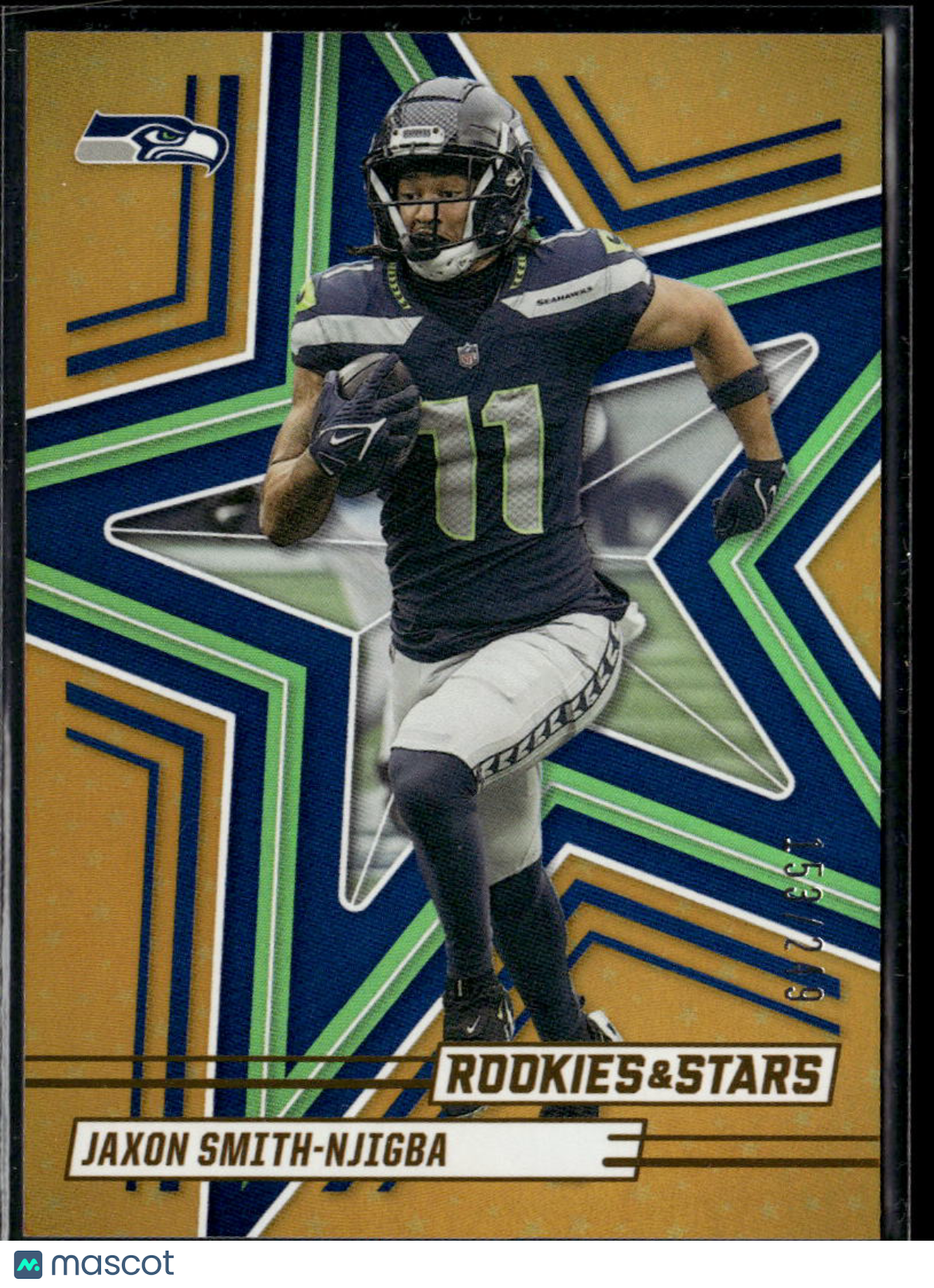 Jaxon Smith-Njigba 2025 Rookies & Stars Orange 153/249 Seattle Seahawks