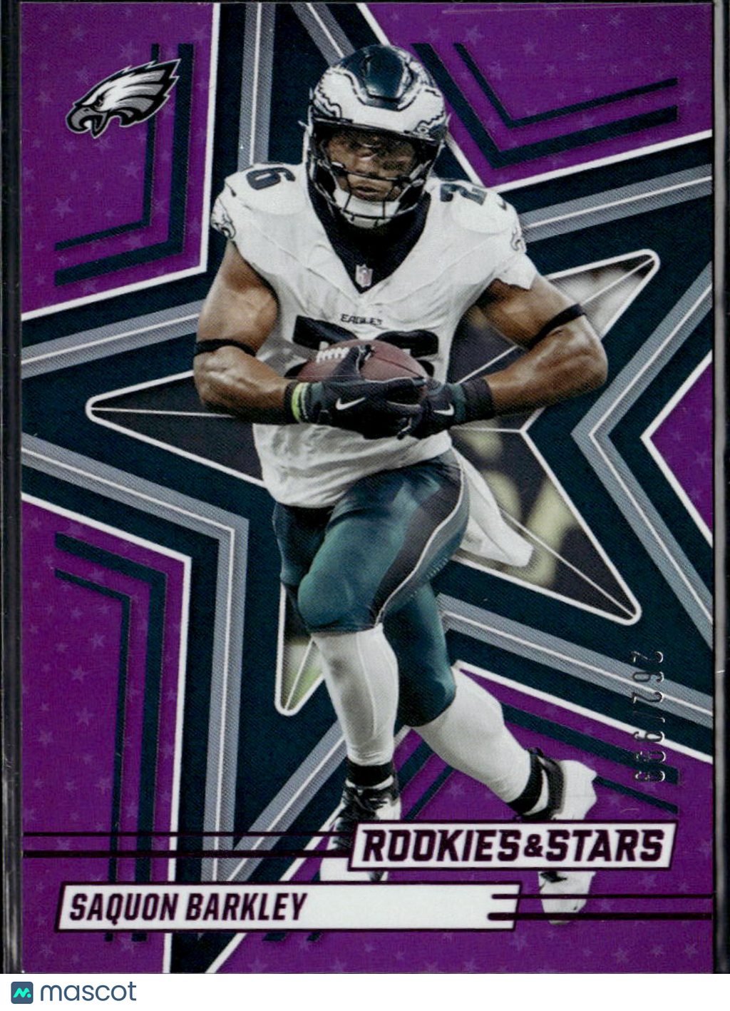 Saquon Barkley 2025 Rookies & Stars Purple 262/999 Philadelphia Eagles