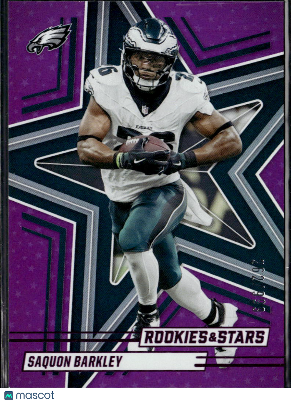 Saquon Barkley 2025 Rookies & Stars Purple 262/999 Philadelphia Eagles
