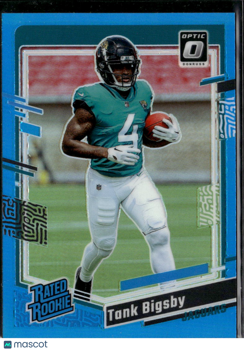 Tank Bigsby 2023 Optic Rated Rookie Aqua Prizm RC /299 Jacksonville Jaguars