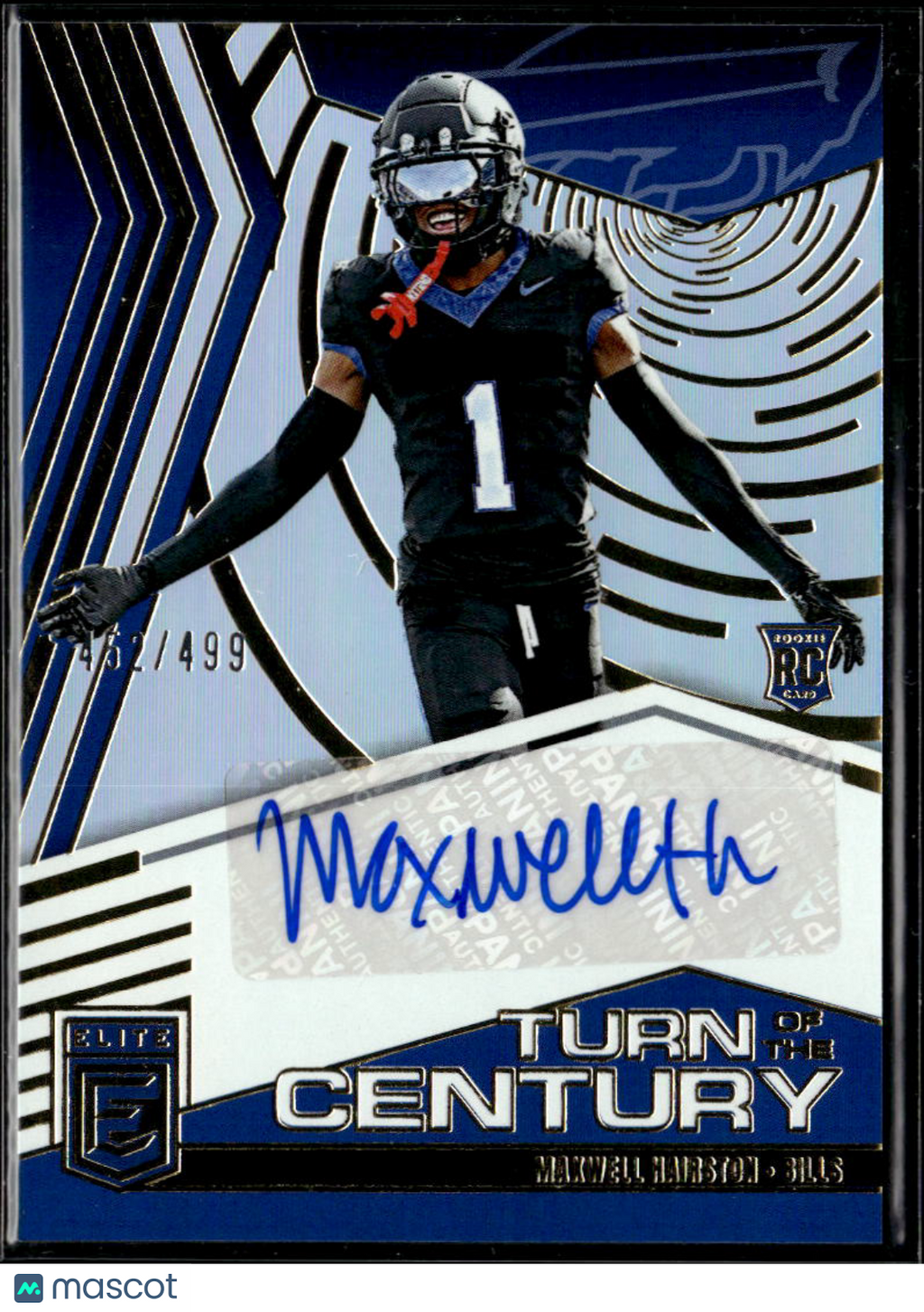 Maxwell Hairston 2025 Elite Auto Autograph RC Rookie 452/499 Buffalo Bills