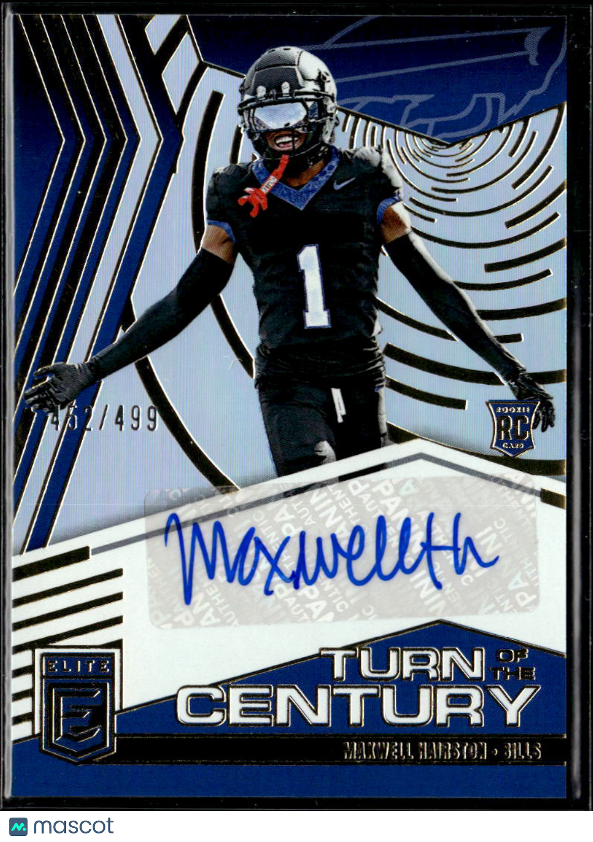 Maxwell Hairston 2025 Elite Auto Autograph RC Rookie 452/499 Buffalo Bills