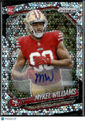 Mykel Williams 2025 Prizm Auto Autograph Disco RC San Francisco 49ers