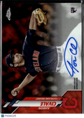 Aaron Civale 2020 Topps Chrome RC Auto Cleveland Indians