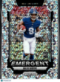 Malik Nabers 2024 Prizm Emergent Disco Prizm Rookie RC New York Giants