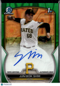 Jun-Seok Shim 2023 Bowman Chrome 1st Auto Autograph /99 Pittsburgh Pirates