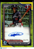 Daiber De Los Santos 2024 Bowman Chrome Auto Autograph 68/75 Minnesota Twins