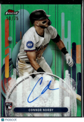 Connor Norby 2025 Topps Finest Auto Autograph RC 50/75 Miami Marlins
