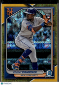 Ronny Mauricio 2024 Bowman Chrome GOLD Mega Box RC 1/50 New York Mets