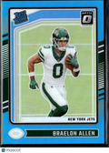 Braelon Allen 2024 Optic Rated Rookie Aqua Prizm RC 52/299 New York Jets