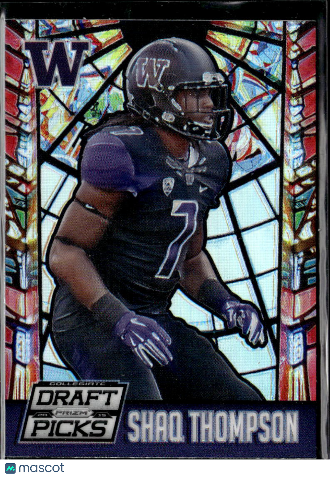 Shaq Thompson 2015 Prizm Draft Picks Stained Glass SSP Washington Huskies