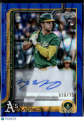 Max Muncy 2025 Topps Chrome Auto Autograph RC 36/150 Oakland Athletics