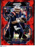 Mac Jones 2021 Prizm Red Ice Prizm Rookie RC New England Patriots