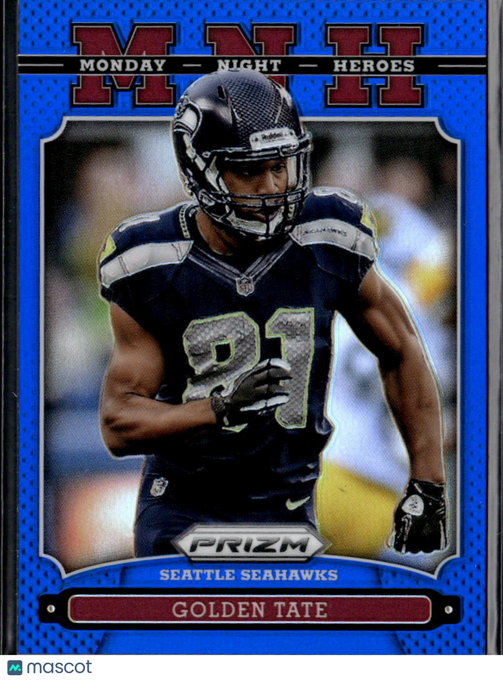 Golden Tate 2013 Panini Prizm Monday Night Heroes Blue Prizm Seattle Seahawks