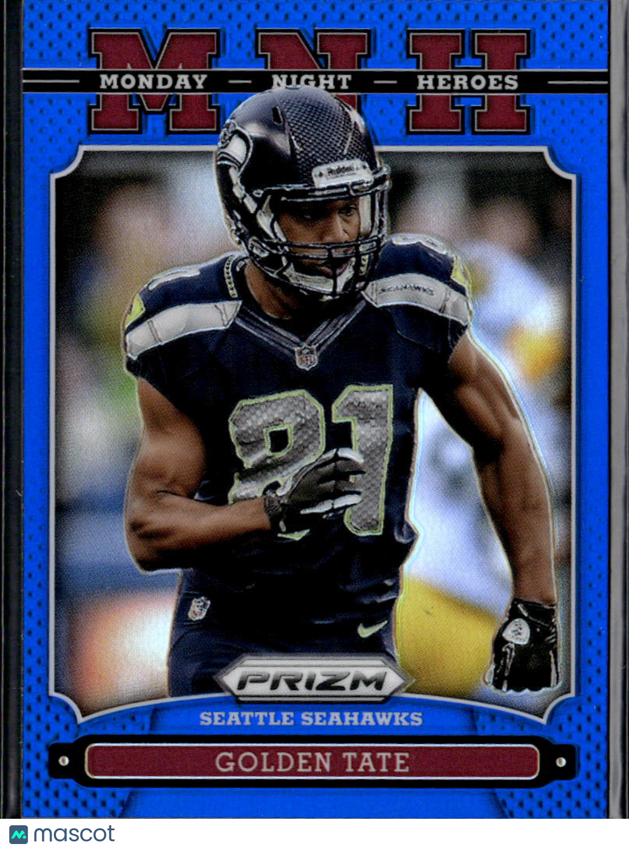Golden Tate 2013 Panini Prizm Monday Night Heroes Blue Prizm Seattle Seahawks