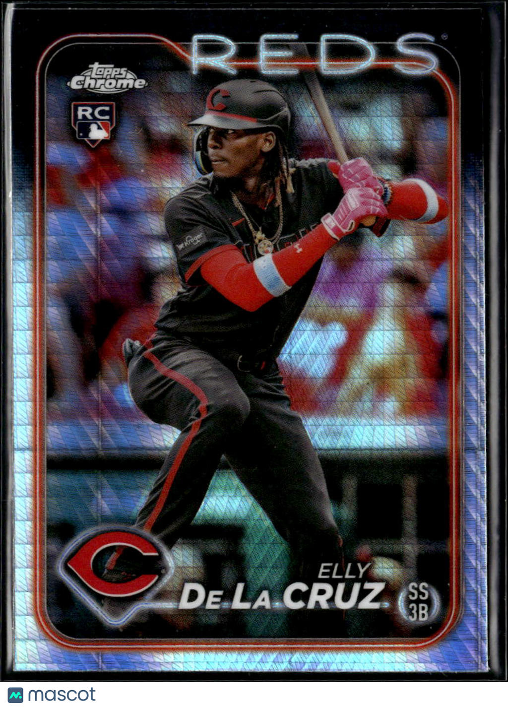 Elly De La Cruz 2024 Topps Chrome Prism Refractor Rookie RC Cincinnati Reds
