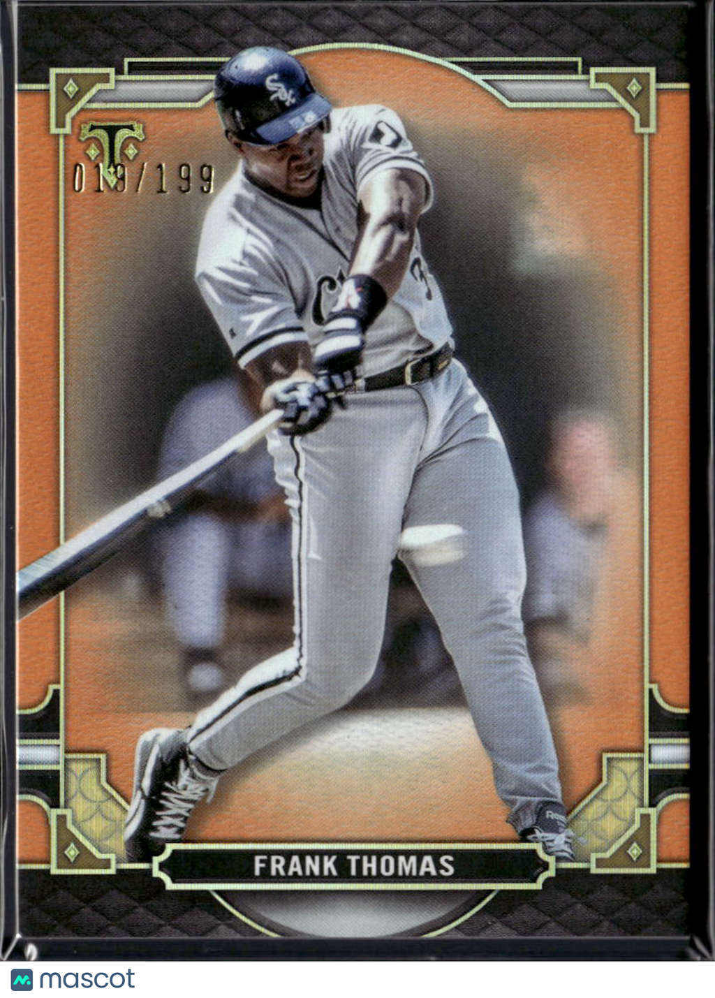 Frank Thomas 2022 Topps Triple Threads Amber 19/199 Chicago White Sox