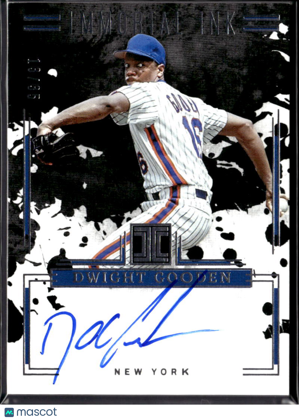 Dwight Gooden 2025 Impeccable Immortal Ink Auto Autograph 13/35 New York Mets