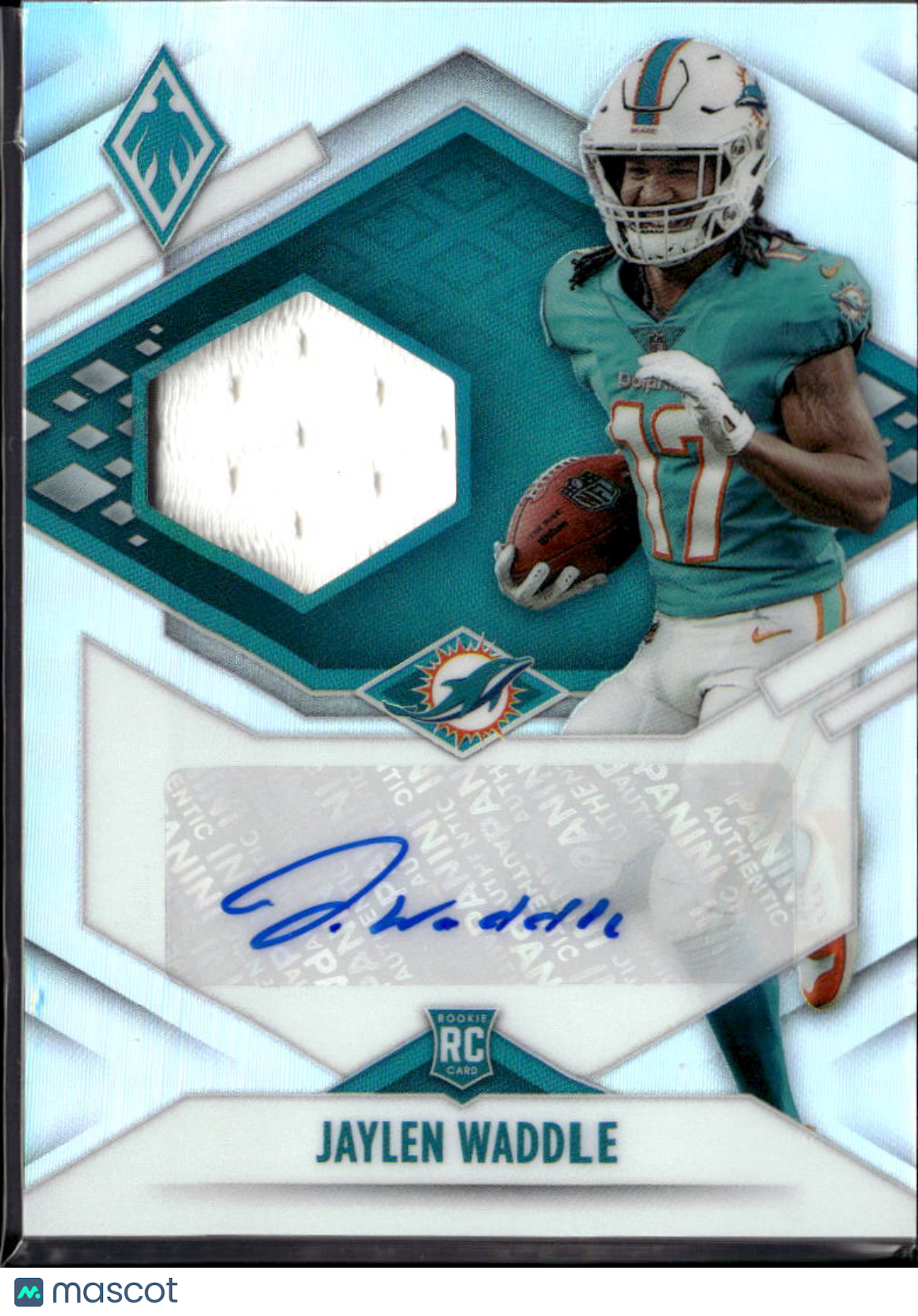Jaylen Waddle 2021 Phoenix Auto Autograph Patch RC 13/75 Miami Dolphins