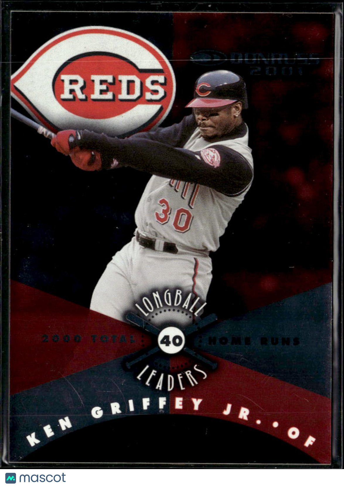 Ken Griffey Jr. 2001 Donruss Longball Leaders 526/1000 Cincinnati Reds