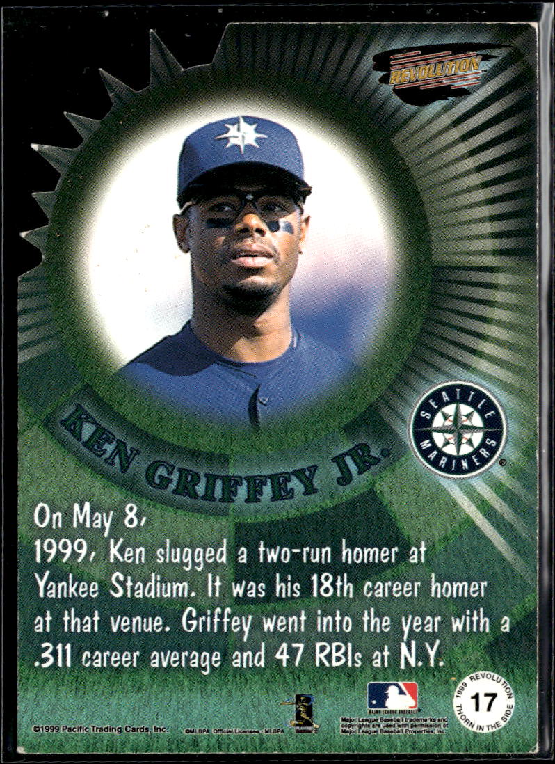 Ken Griffey Jr. 1999 Pacific Revolution Thron in the Side #17 Seattle Mariners