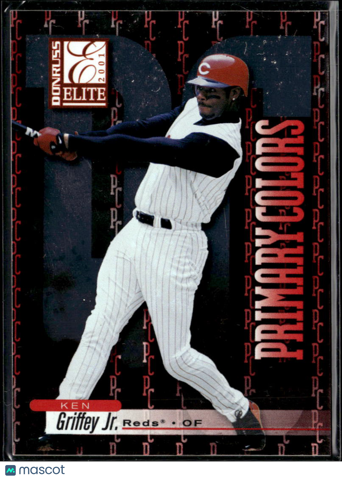 Ken Griffey Jr. 2001 Donruss Elite Primary Colors 383/975 Cincinnati Reds