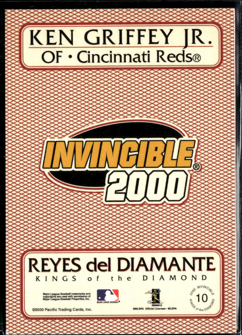 Ken Griffey Jr. 2000 Pacific Invincible Kings of the Diamond Cincinnati Reds